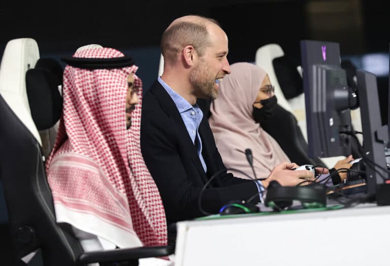 Prince William speaks to Esports World Cup Foundation during Saudi Arabia visit