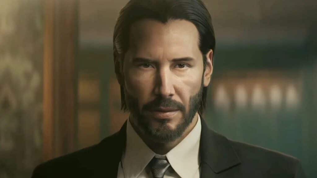 Keanu Reeves as John Wick in the untitled John Wick game reveal