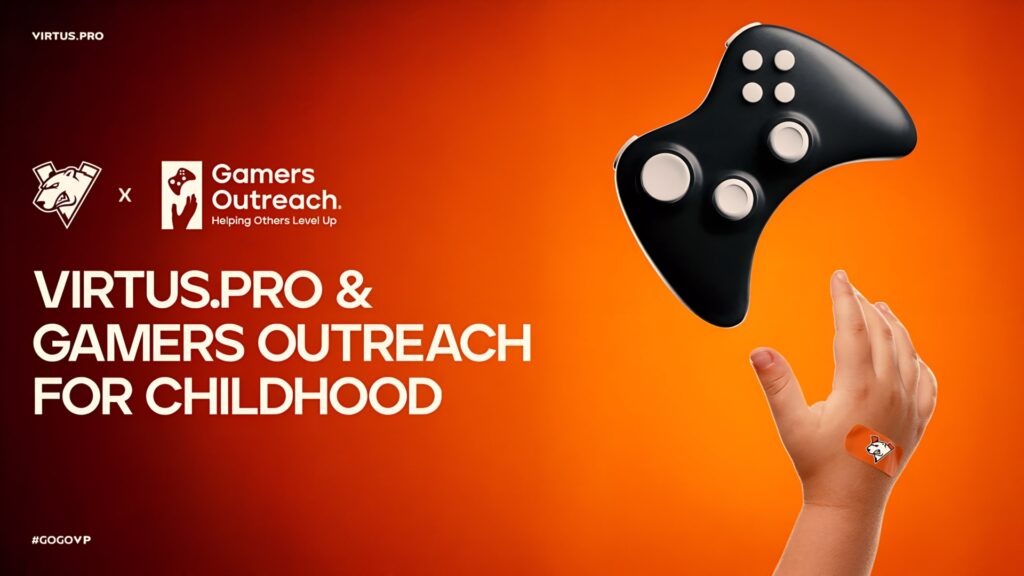 Virtus.pro werkt samen met Gamers Outreach voor een fondsenwervingscampagne