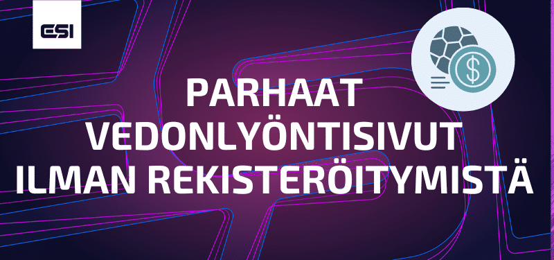 parhaat vedonlyöntisivut ilman rekisteröitymistä