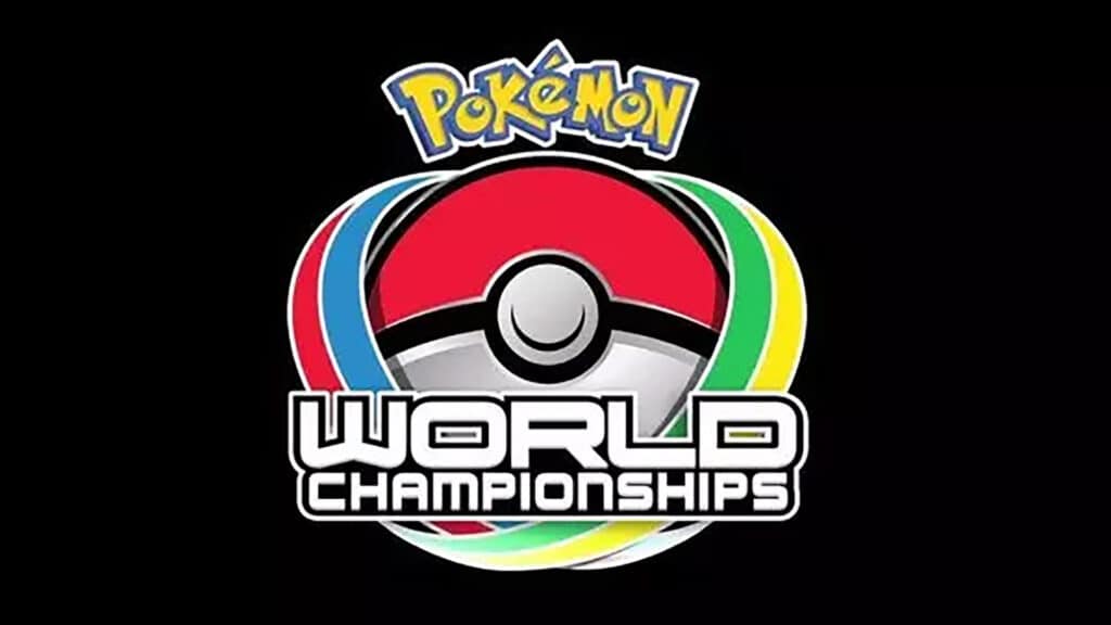 Image of Pokemon World Championship logo on a black background