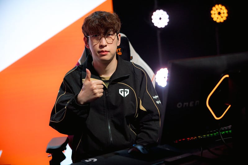 Duro of Gen.G is seen onstage at First Stand Tournament Knockout Stage 