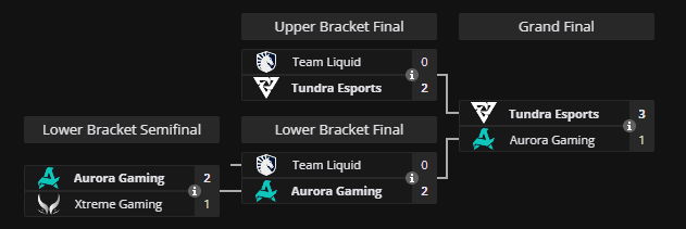 Struktur des Dota 2-Turniers