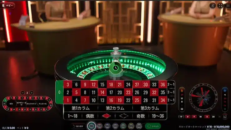 スピードルーレット オンラインカジノ