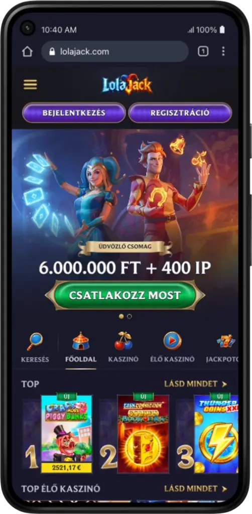 lolajack online kaszinó