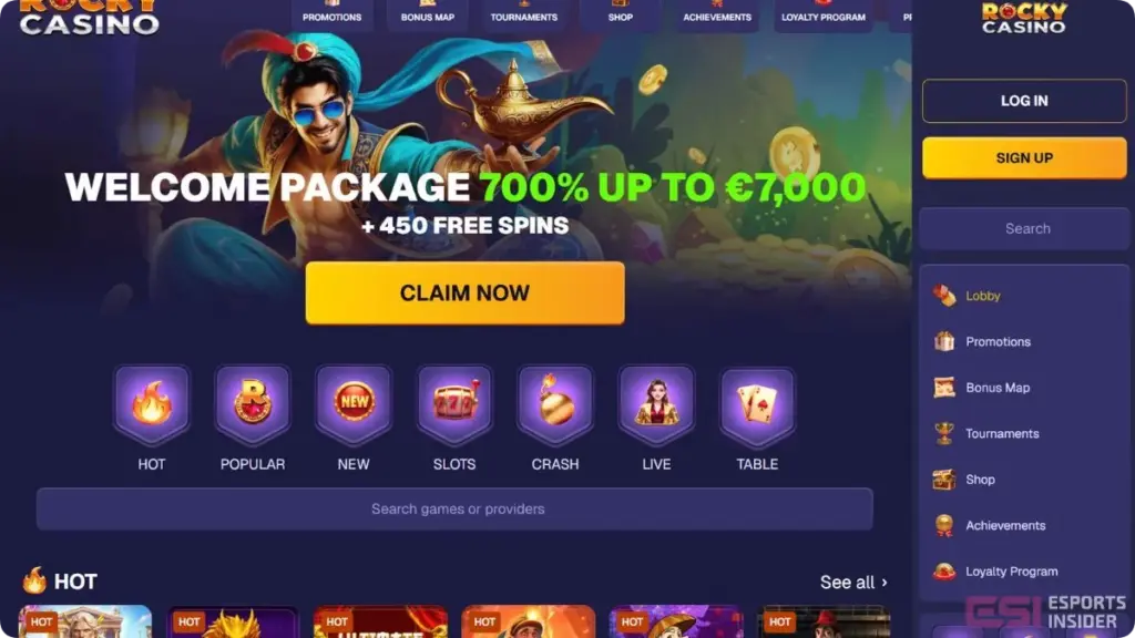Rocky casino minireview