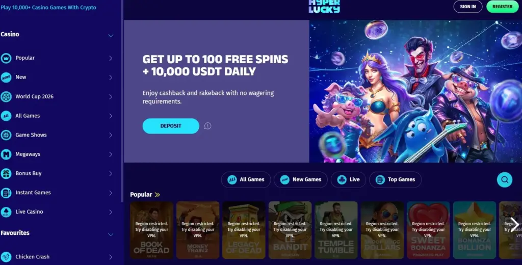 hyperlucky casino