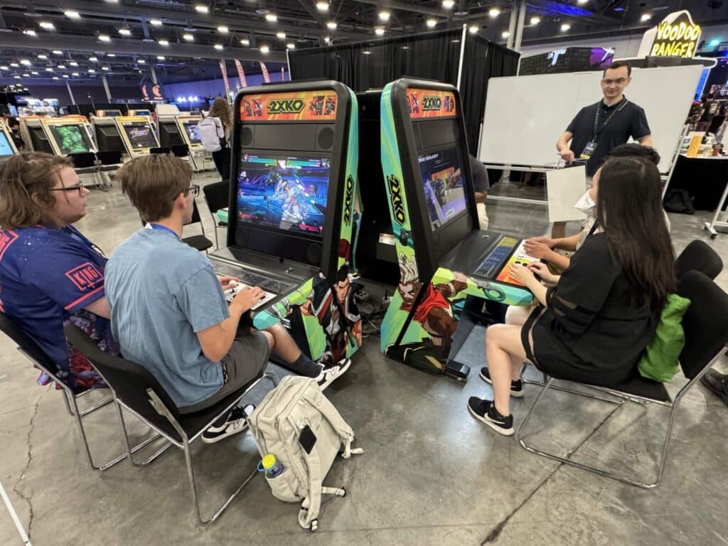 2xok demo booth at evo